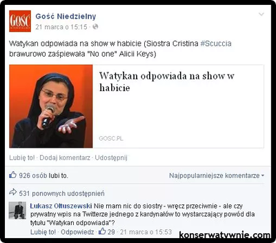 Śpiewająca zakonnica. Czego wy od niej chcecie?